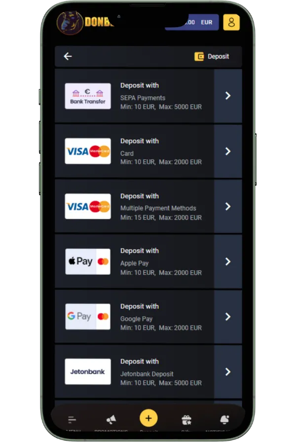 Make a deposit