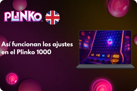 Así funcionan los ajustes en el Plinko 1000